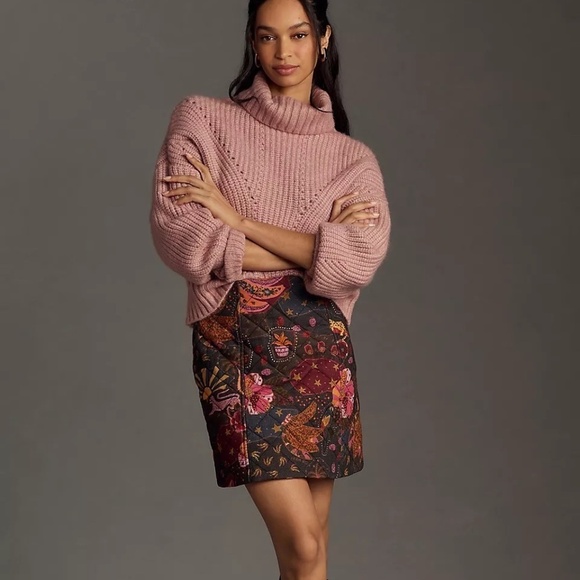 NWT Farm Rio Quilted Mini Skirt XS - Picture 2 of 4